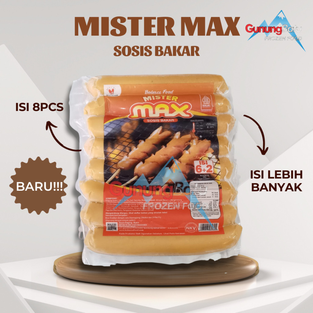 

SOSIS MISTER MAX ISI (6+2) 500GR