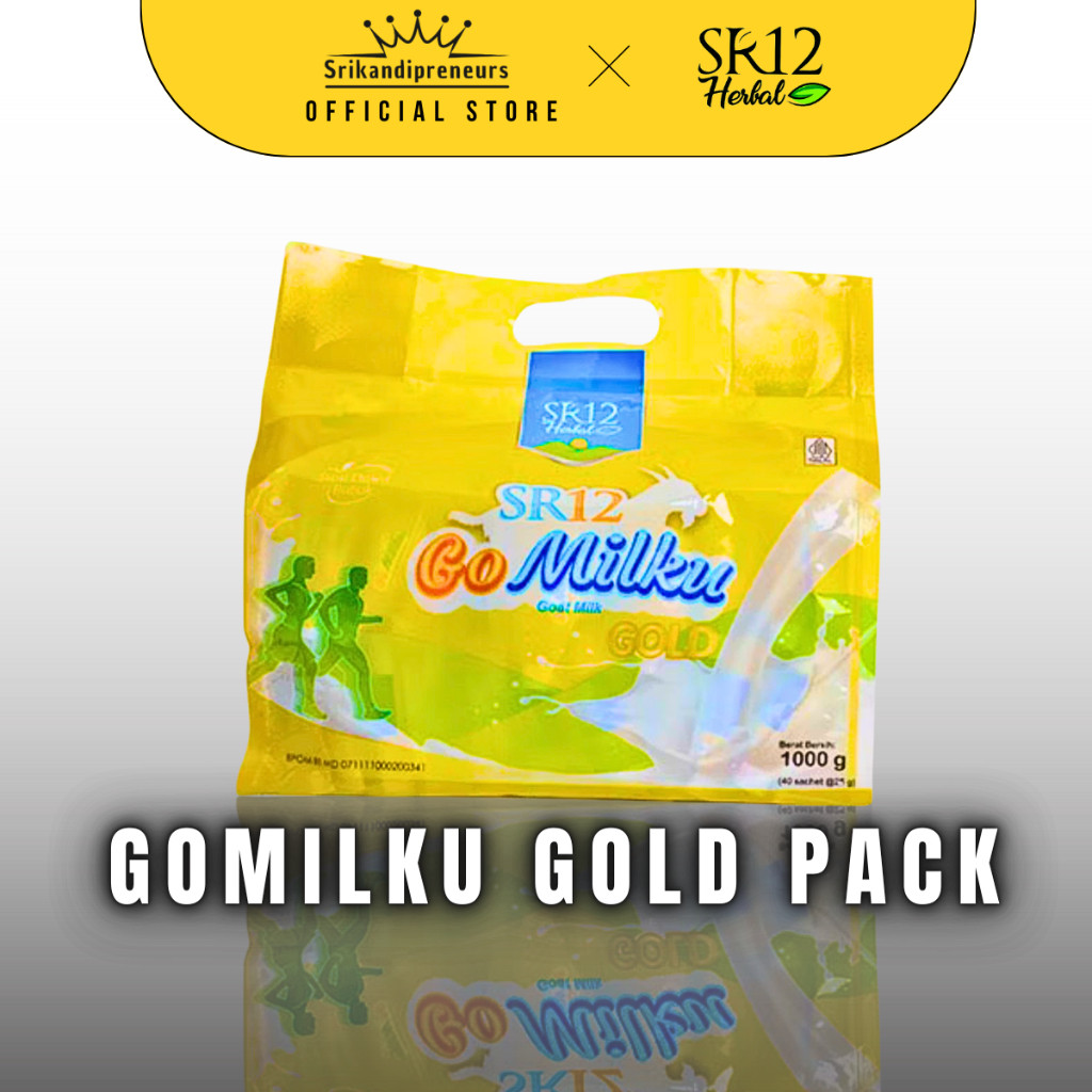 

[PROMO EXTRA] 1000grm Gomilku Gold Kemasan Bag Isi 40 Sachet Susu Kambing Etawa Premium Untuk Dewasa & Lansia