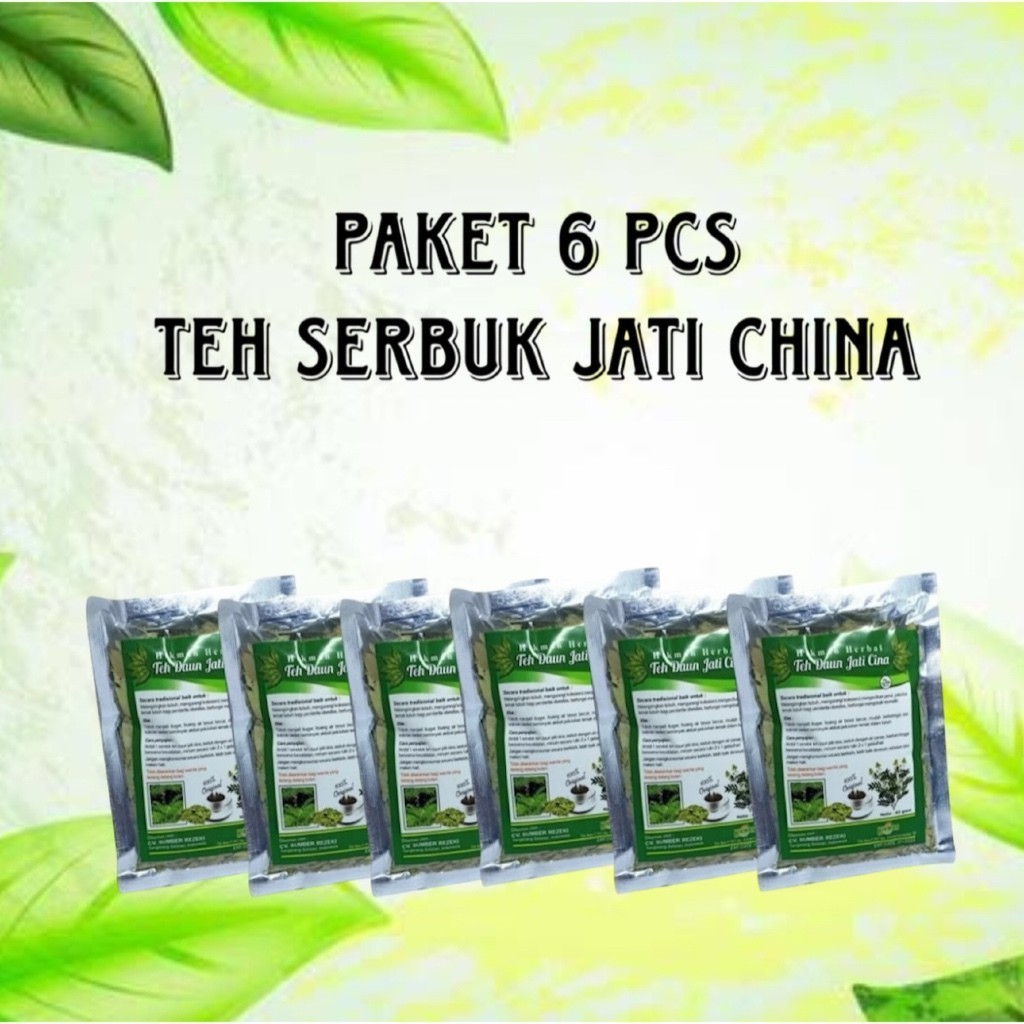 

Paket 6 Pcs Teh Serbuk daun Cina Teh Herbal Hijau Kesehatan Teh Pelangsing Penurun Berat Badan Pelancar BAB berkualitas