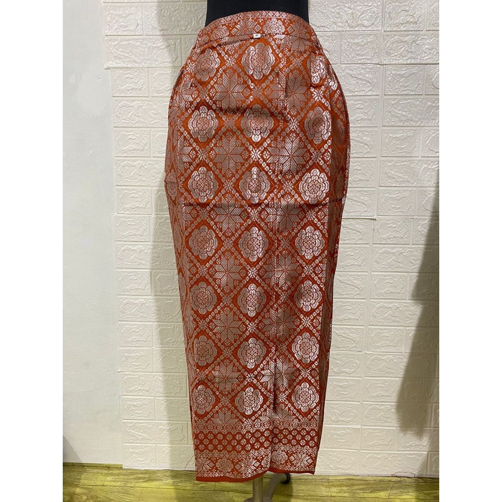 [𝗠𝗲𝗺𝗼𝘇𝗮] Rok Songket Span | Songket Semi Palembang Pinggang Karet | Bwahan Kebaya rok Instan ~Natali