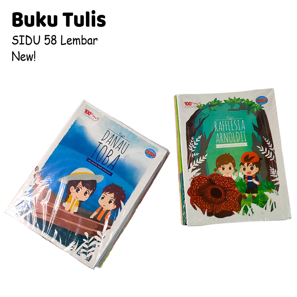

❤️️10pcs Buku Tulis SIDU Garis 58lembar / 1pack Buku Tulis SIDU 58lembar❤️️