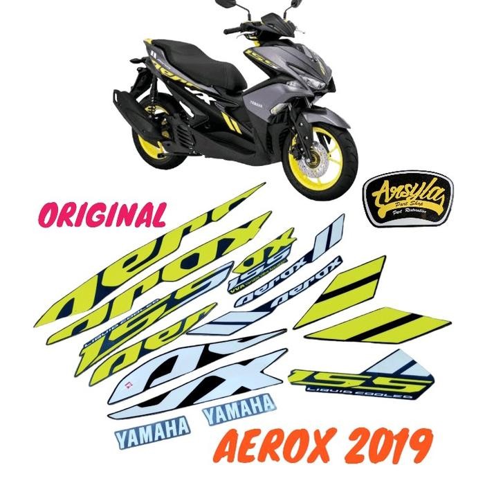 striping sticker stiker original Yamaha aerox AEROX 2019