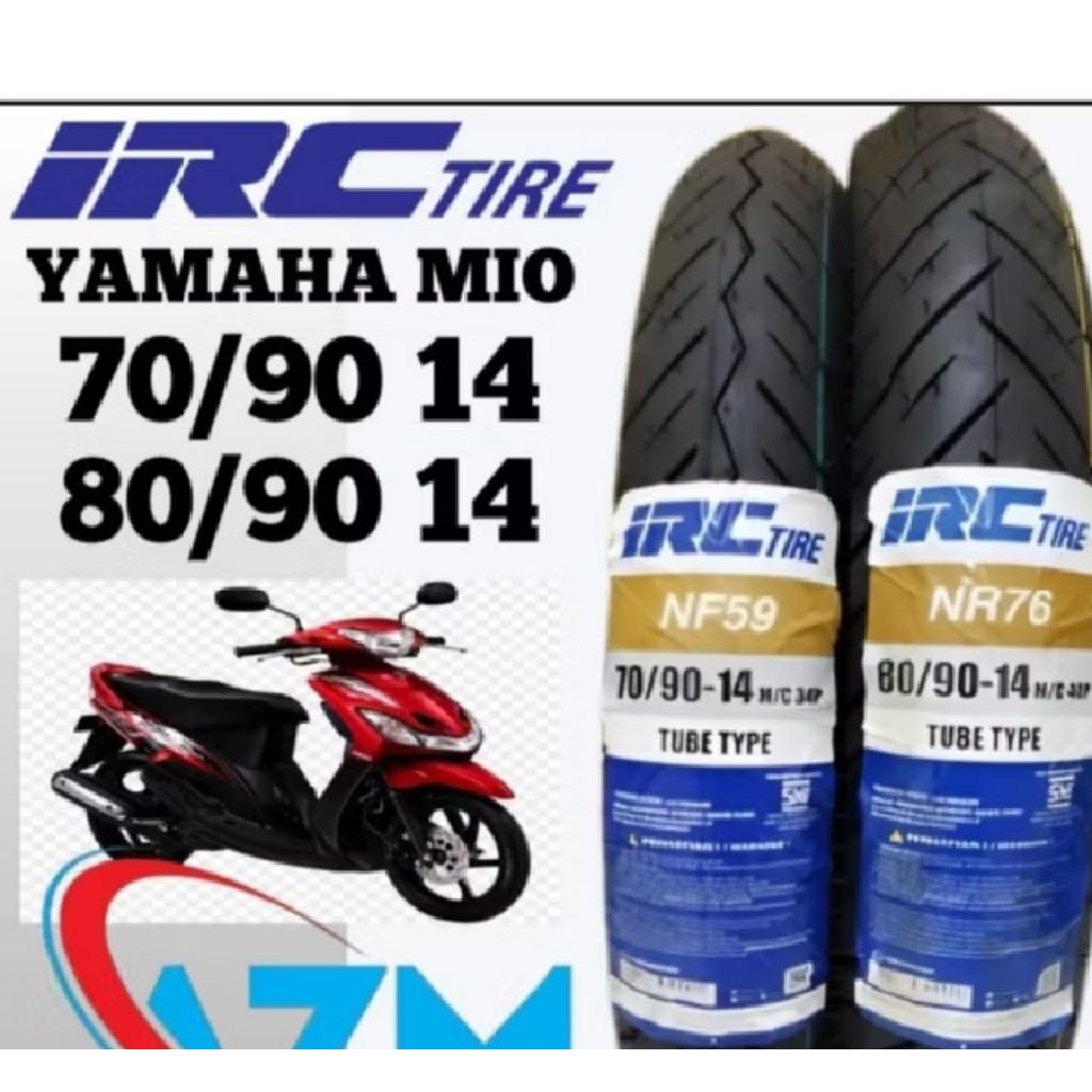 Sepasang ban tubles motor Mio lama sporty Mio smile