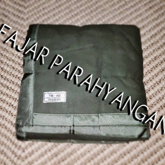 SELIMUT TNI AD HIJAU Selimut TNI-AD