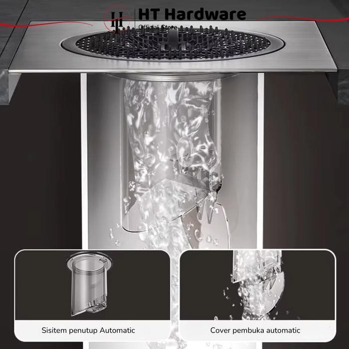 Promo Tutup Saringan Got 304 Stainless Steel Cover Floor Drain Air Anti Bau Anti Kecoa Floor Drain S