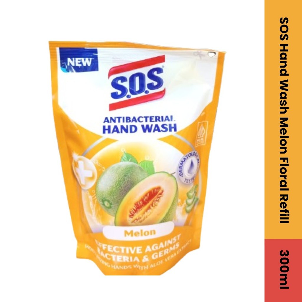 SOS Hand Wash Melon Floral Refill 300Ml