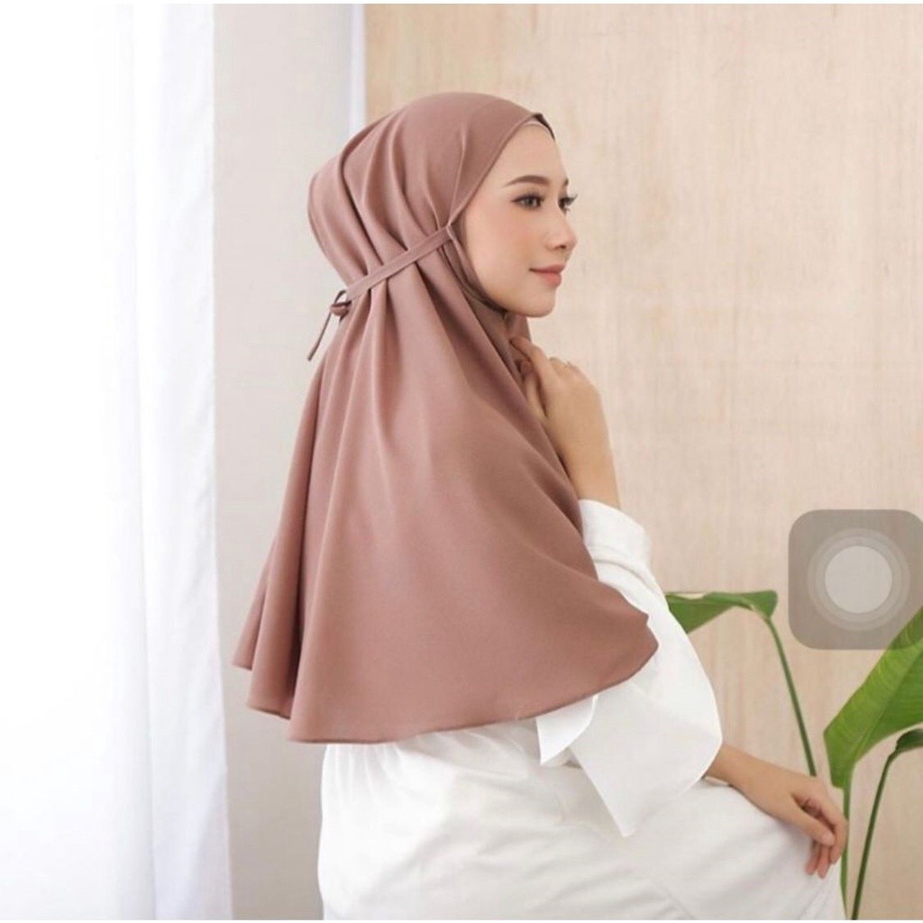 (COD)Hijab Bergo Jumbo Maryam Diamon Hijab Bergo Jumbo Tali