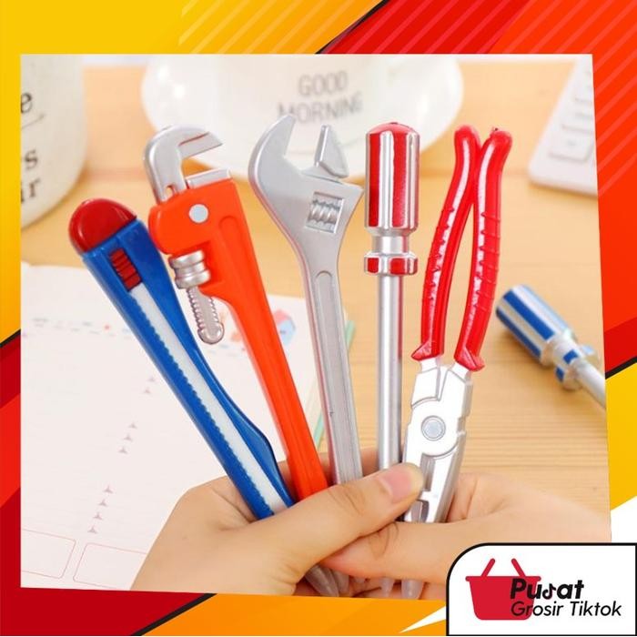 

BISA COD S6453 Pulpen Motif Alat Kerja Bengkel / Pena Unik Bentuk Toolkit Stationery - Kunci Pipa