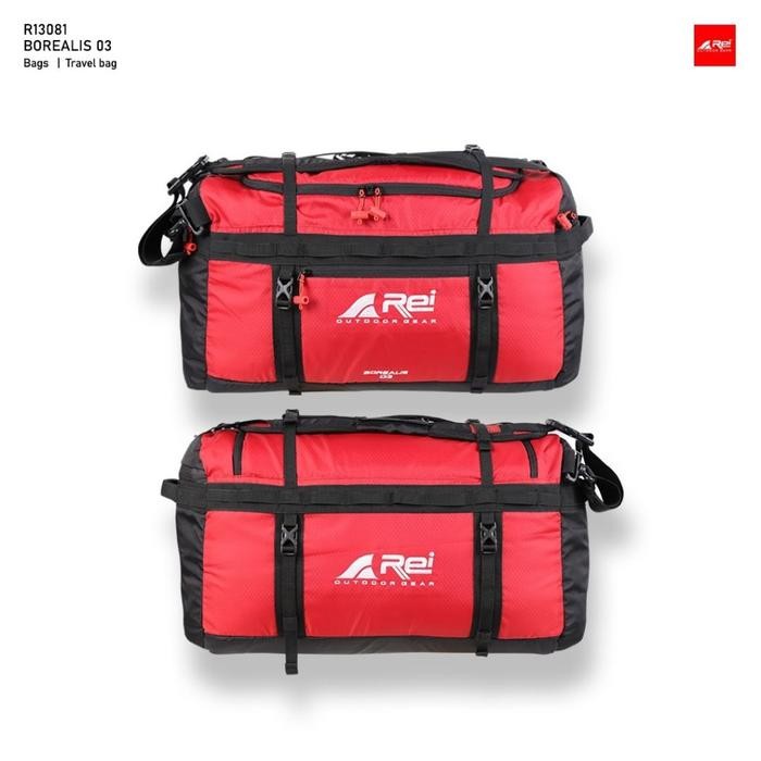 ORIGINAL Tas Travel Bag / Tas Lipat Borealis 03 Arei Outdoorgear - Merah