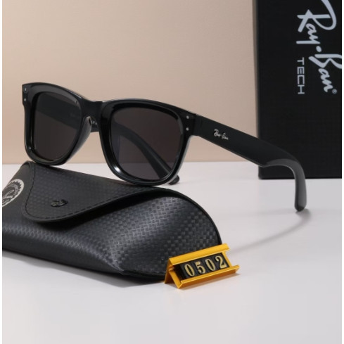 New rayban Sunglasses Transparent Frame RB0502 wayfarer Polarized Sunglasses Men Women Same Style XS
