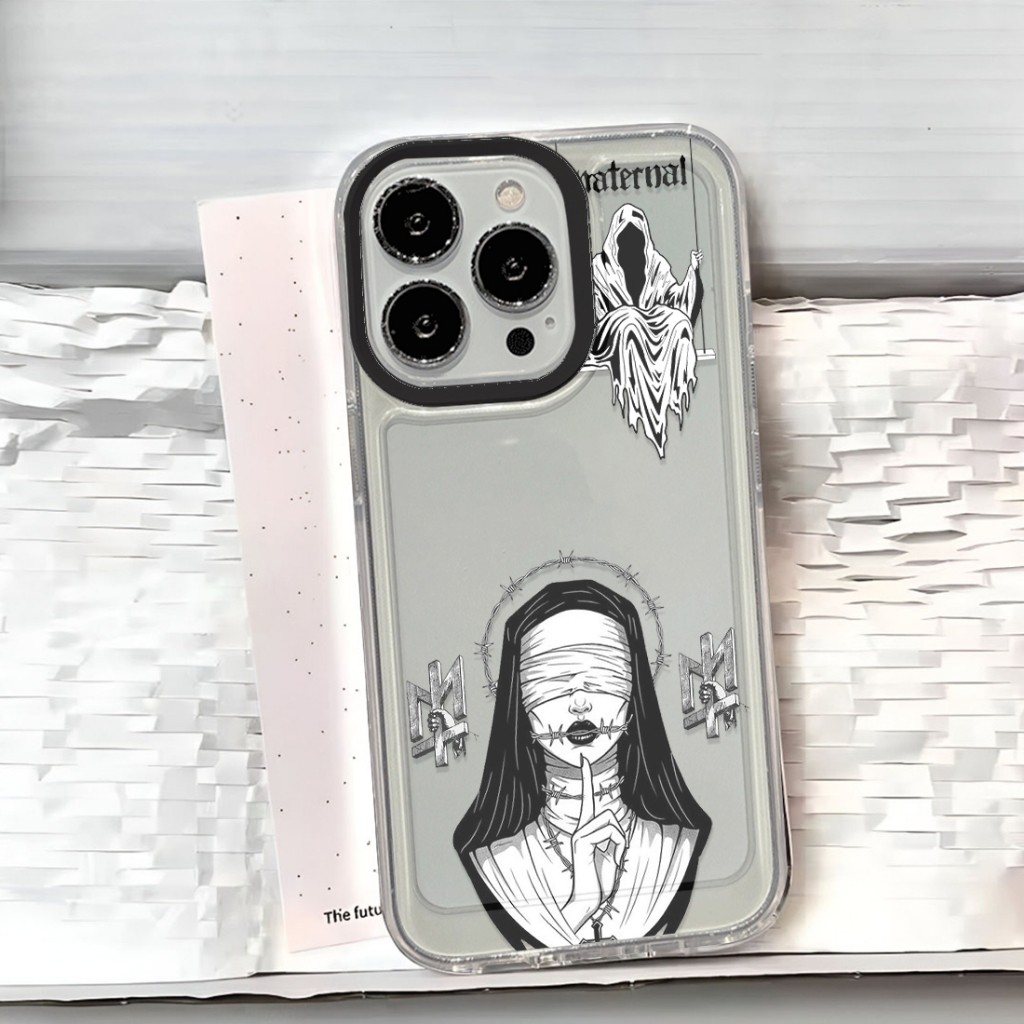 SOFTCASE COMPATIBLE FOR IPHONE 8 XR XS 11 12 13 14 15 16 PRO PROMAX MOTIF LOGO BRAND MATERNAL DISAST