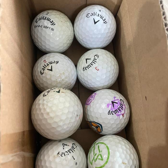 Bola golf bekas 8pcs merek titleist - Ttls 8pcs