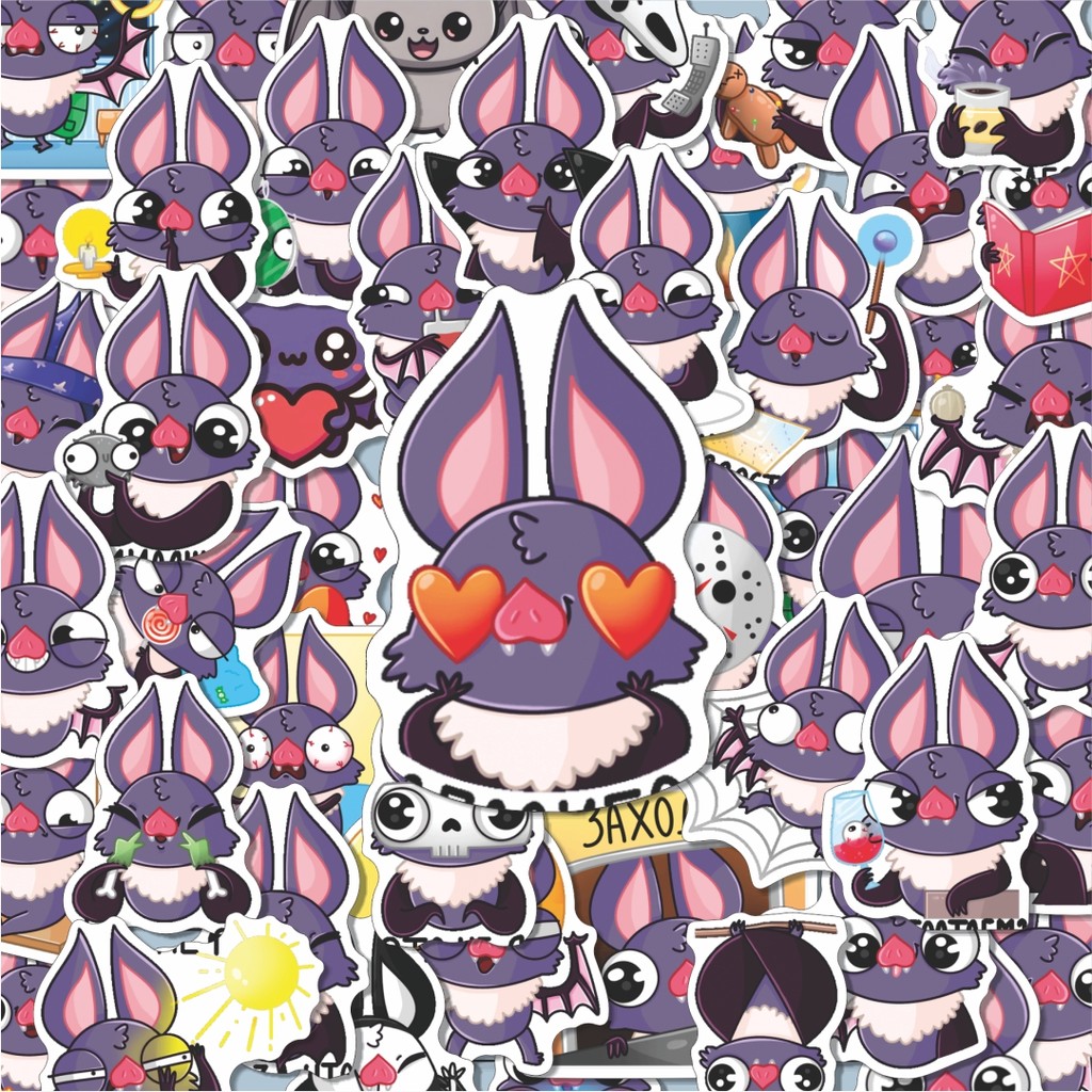 

100PCS Lucu Vk Vic Stiker Aesthetic Stiker Anti Air Stikers Berperekat Waterproof sticker decal buat Motor Helm Buku Journal Koper Casing HP Laptop Botol Minum Hadiah anak