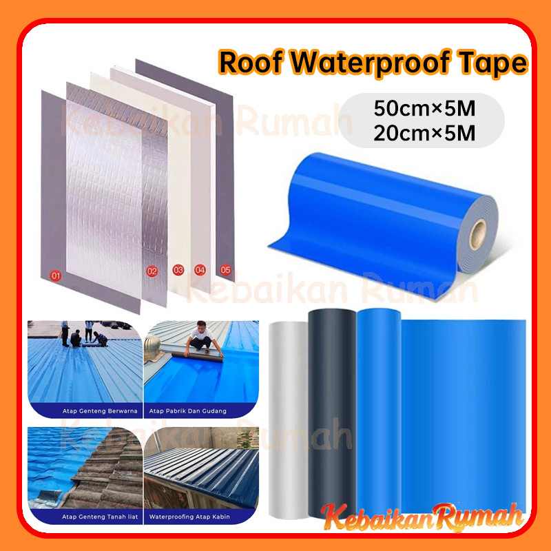 KR Waterproof Tape Lakban aluminium  Roof Waterproof Tape Lakban 5M