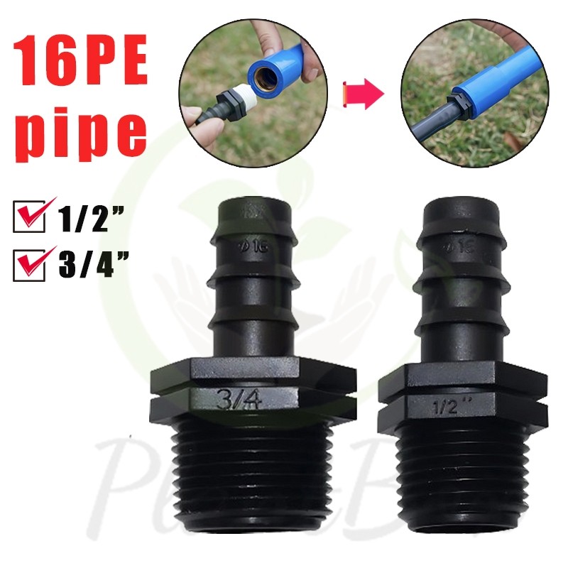 Sambungan Konektor Drat Luar 1/2“ 3/4” Konektor Quick Release Selang Pompa ke Soket Sok Drat Luar