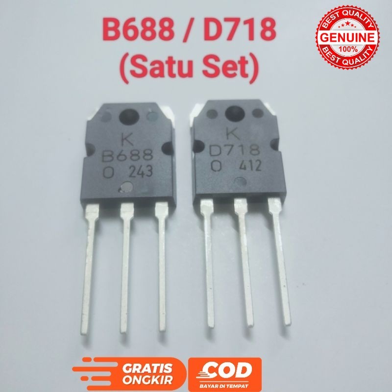 TRANSISTOR IC B688 D718 SATU SET KUALITAS BAGUS