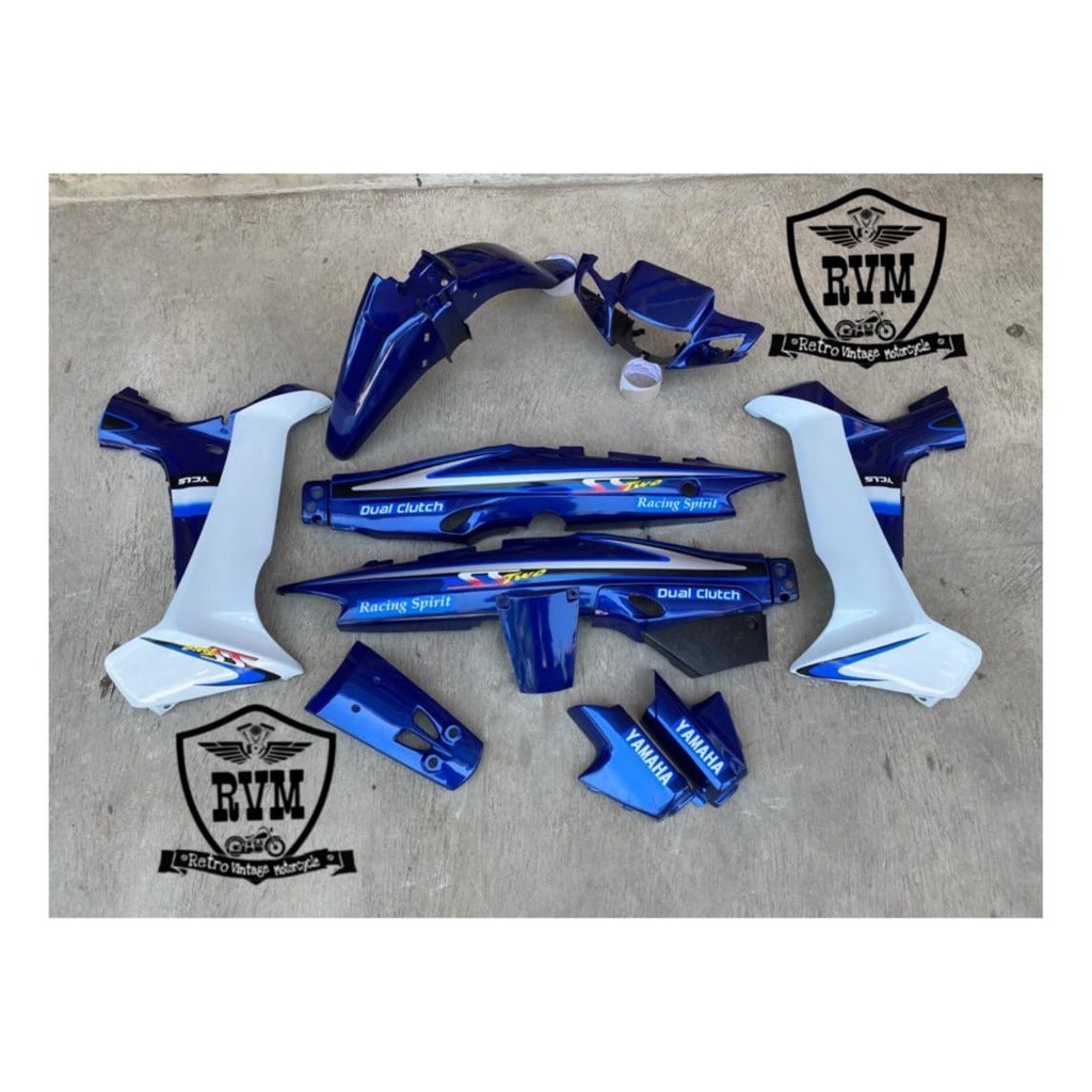 PROMO Cover Body Fizr ss two biru F1zr Full Set Cover Bodi Halus Yamaha Fiz r biru set striping ss t