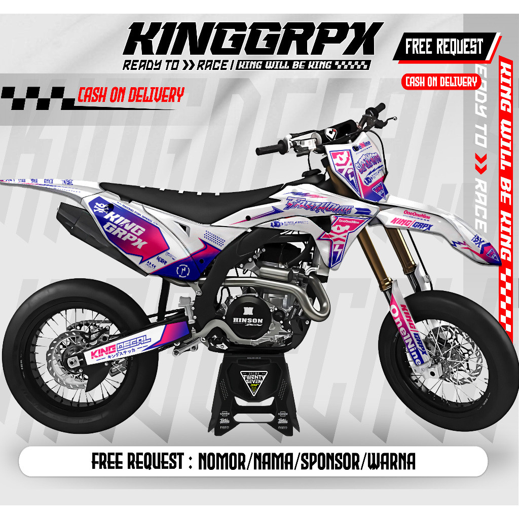 DEKAL / DECAL    KLX GORDON FULL BODY /  GORDON /  STIKER VARIASI KLX GORDON /  KLX
