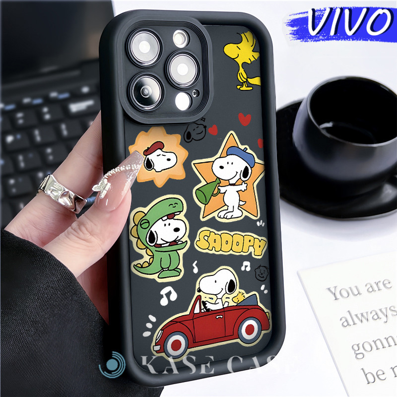 Lucu Snoopy Silicone SoftCase VIVO Y17s Y12s Y03 Y15s Y21 Y20 Y18 Y28 Y16 Y22 Y02 Y17 Soft Polos Hit