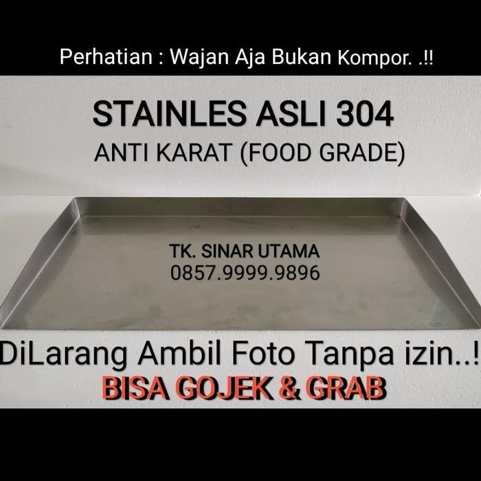 Wajan Panggangan Tepanyaki Masak Sosis Roti John Burger Kebab Panggang