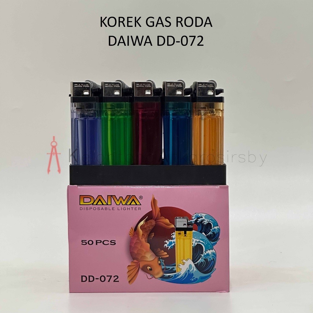 Korek Gas Roda Kotak M2000/X2000/Daiwa (50pcs) Warna