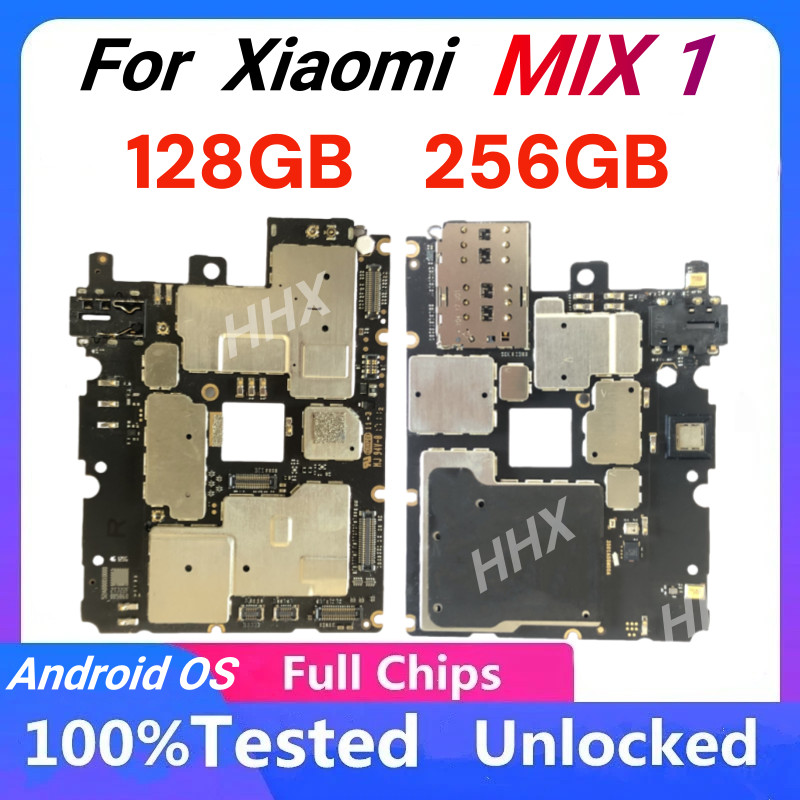 Original 128GB 256GB For Xiaomi MI Mix1 Motherboard Clean Replaced Mainboard Full ips Logic Board An