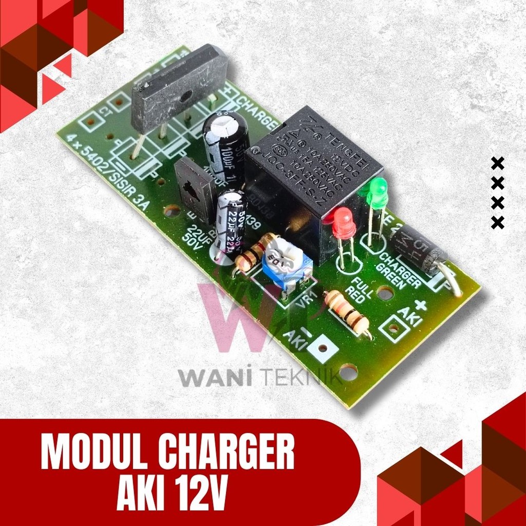 Modul Charger Aki 12V | Cas Otomatis dengan Auto Cut Off