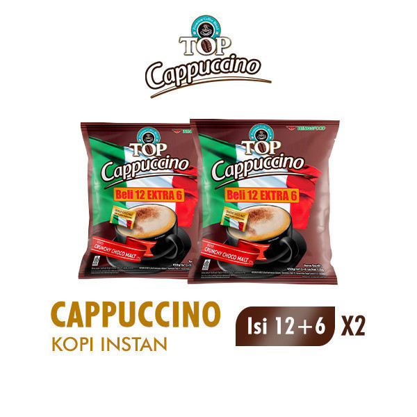 A622-(36 SACHET) Top Coffee Cappucino Kopi Sachet Instan Praktis Cappucino 25gr