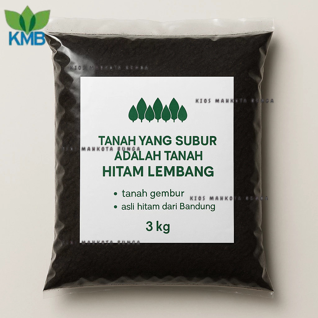 Tanah Lembang - Tanah Media Tanam Siap Pakai - Tanah Untuk Tanaman Hias (kemasan 3 Kg )