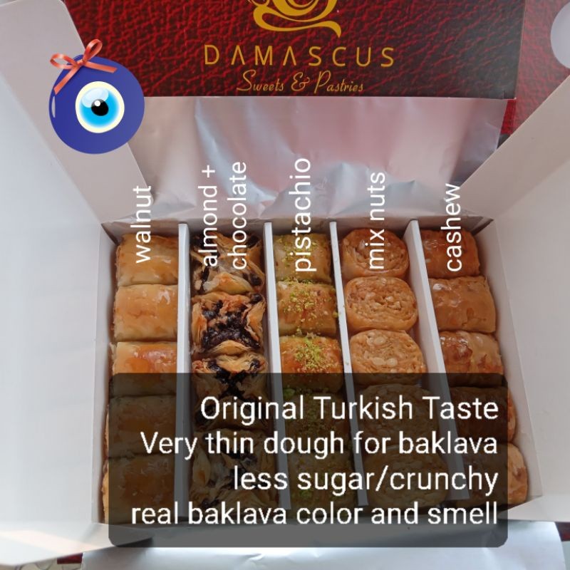 Damascus Baklava Turki Premium 350 Gr Mix Rasa