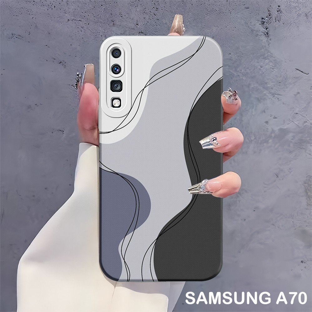 Cassing Hp Samsung A70 A50 A50S A30S A7 2018 2019 - Protect Camera - Case Aesthetic - Case macaroon 