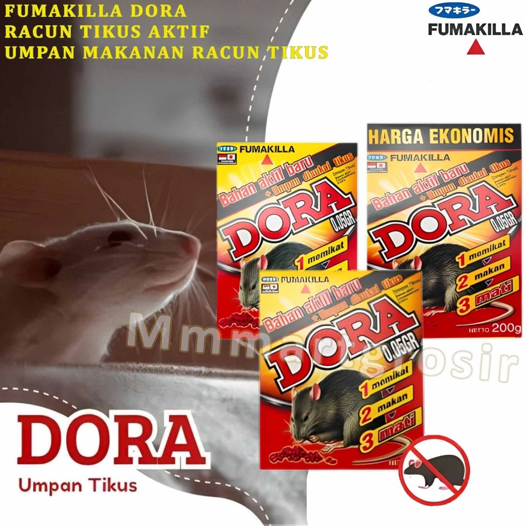 Fumakilla Dora / Umpan Racun Tikus / Umpan Pembasmi Hama & Serangga / Varian
