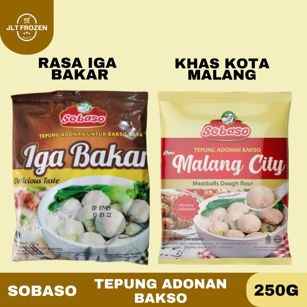 Sobaso Tepung Adonan Bakso 250g / Rasa Iga Bakar / Khas Kota Malang / Malang City / Tepung Untuk Ado