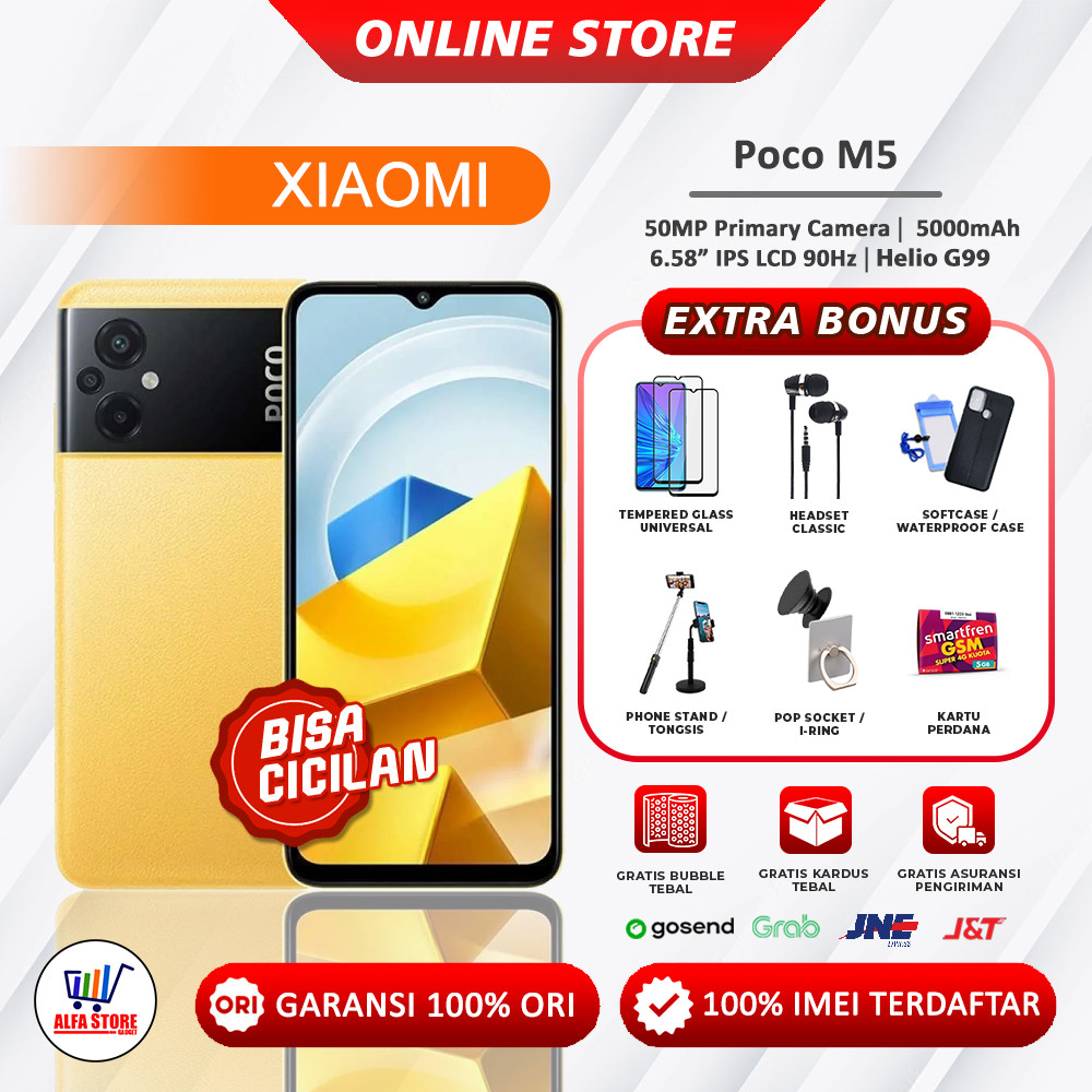 xiaomi poco m5 ram 4/128 ram 4/64-  poco m5s ram 6/128 ram 4/64 garansi resmi