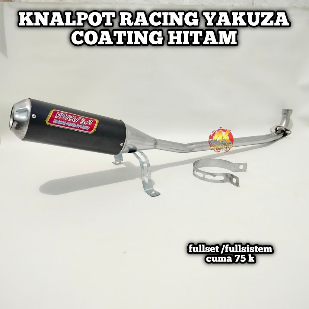 READY,,, Knalpot Racing YAKUZA CROOM PLUTON Untuk Motor Jupiter Supra fit Supra x xx Vega Revo absol