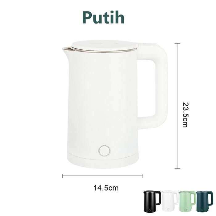 KWE Teko Listrik Otomatis 400 Watt 2.3 Liter / Pemanas Air Electric Kettle Boiling Water Ketel listr