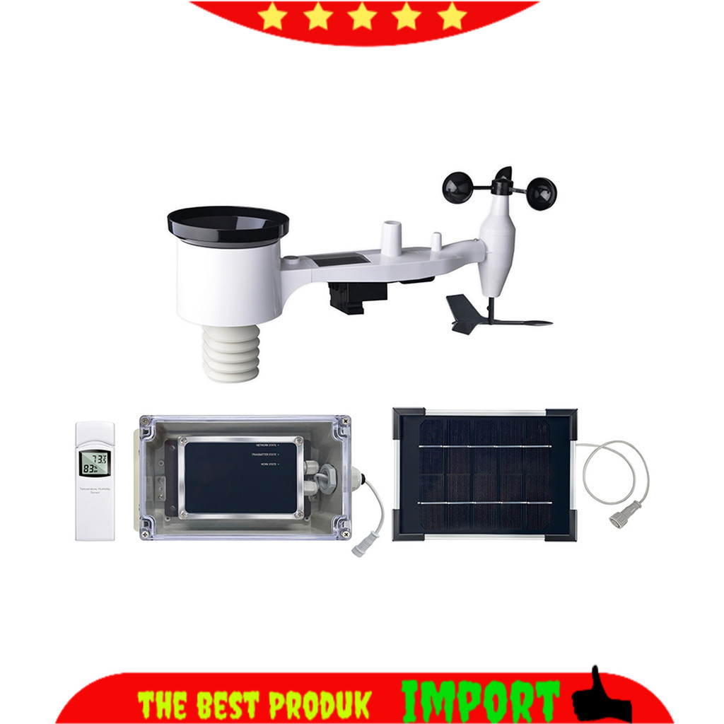 PROMO 4G weather station, data upload to wunderground, SMS message, wcdma weather station, GSM weath