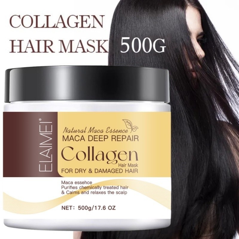 Collagen Hair Mask & Keratin Hair Mask,Keratin Hair Treatment,Hydrating Argan Oil Hair Repair Treatm