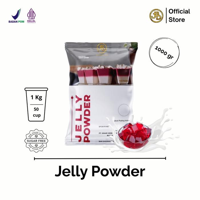 OLVERA || [    ]  JELLY POWDER Plain || Jelly Bubuk Food Ice Jeli - Jelly Powder, 1Kg