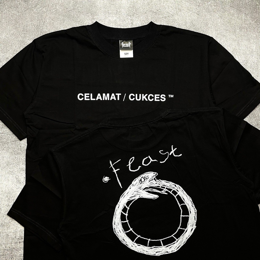 OT58 Tshirt FEAST - CELAMAT/CUKCES // Tshirt FEAST // SELAMAT DAN SUKSES // KAOS BAND //  TEBAL