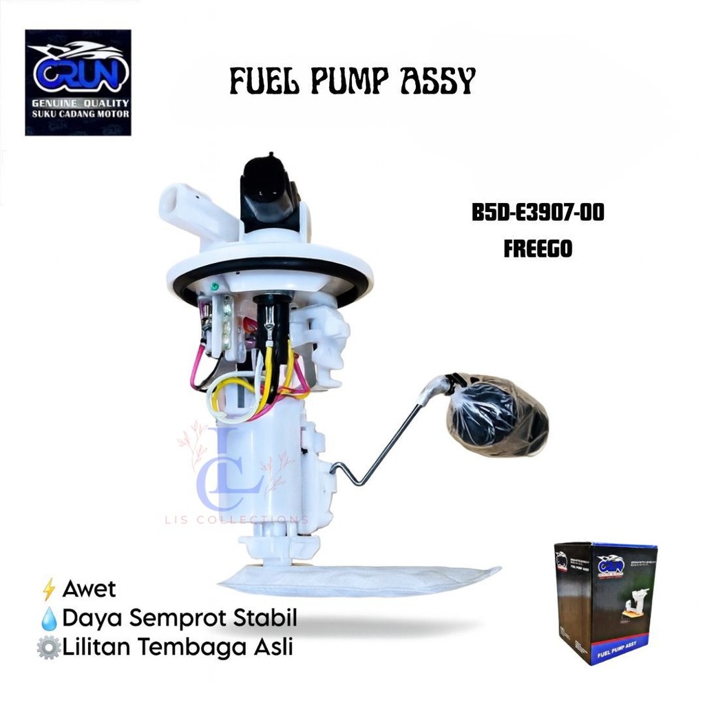 B5D-E3907-00 CRUN Pompa Bensin Rotak Dinamo Fuel Pump Assy Yamaha FREEGO FREE GO
