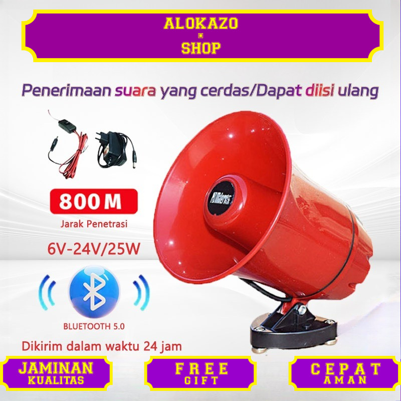 Speaker TOA Sirine Bisa rekam Suara merk  CA-130HTU Suara Jernih Bluetooth Toa Keliling Motor Aki Re