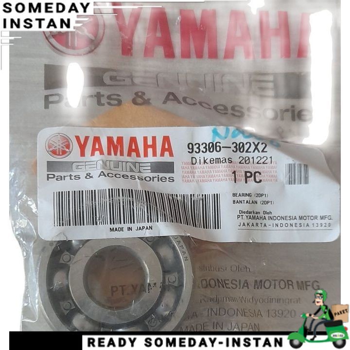 YB6302- lahar bearing 6302 bearing gigi rasio YAMAHA nmax aerox lexi freego / suku cadang sparepart 