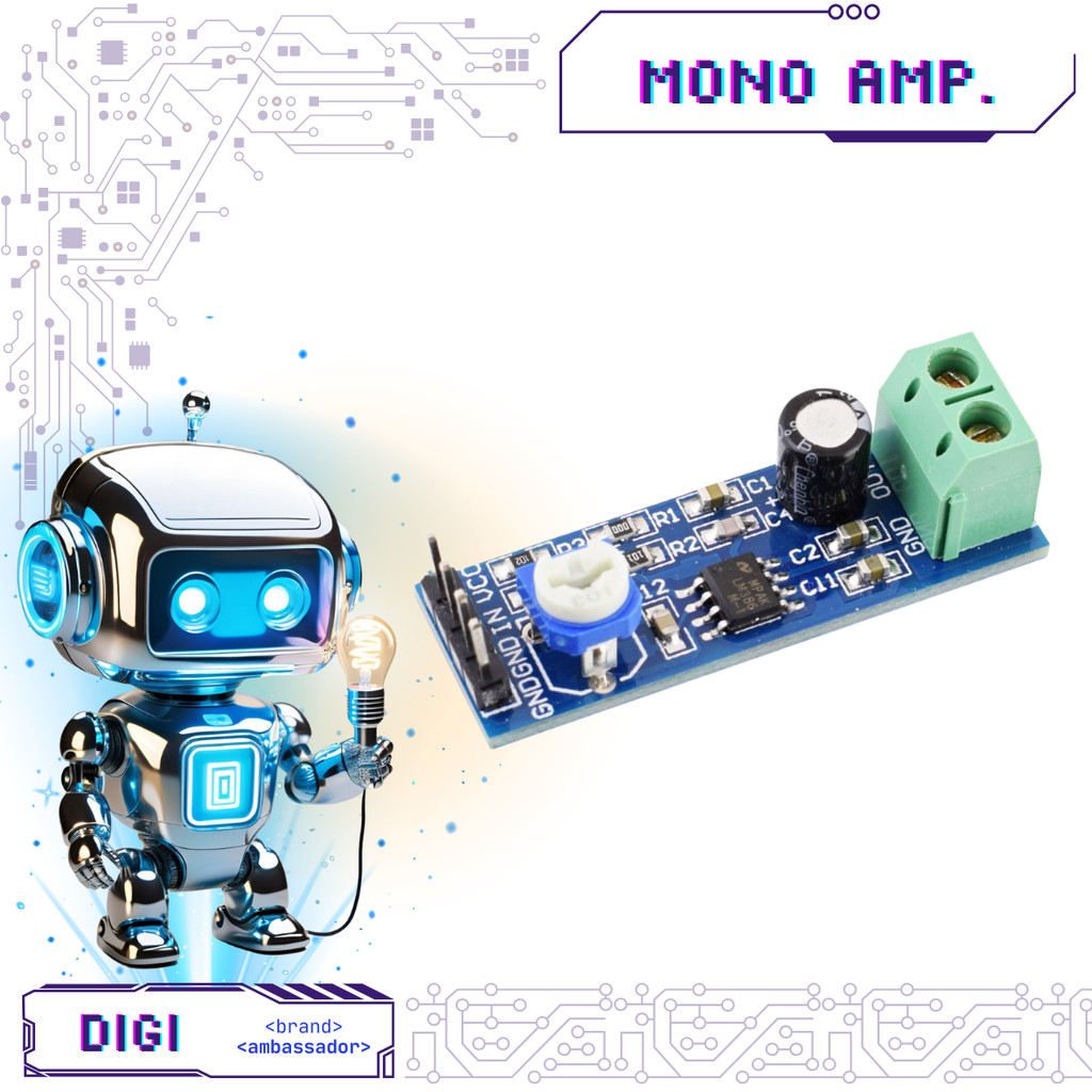 LM386 1.25W Mono Amplifier - LM 386 - Digibot