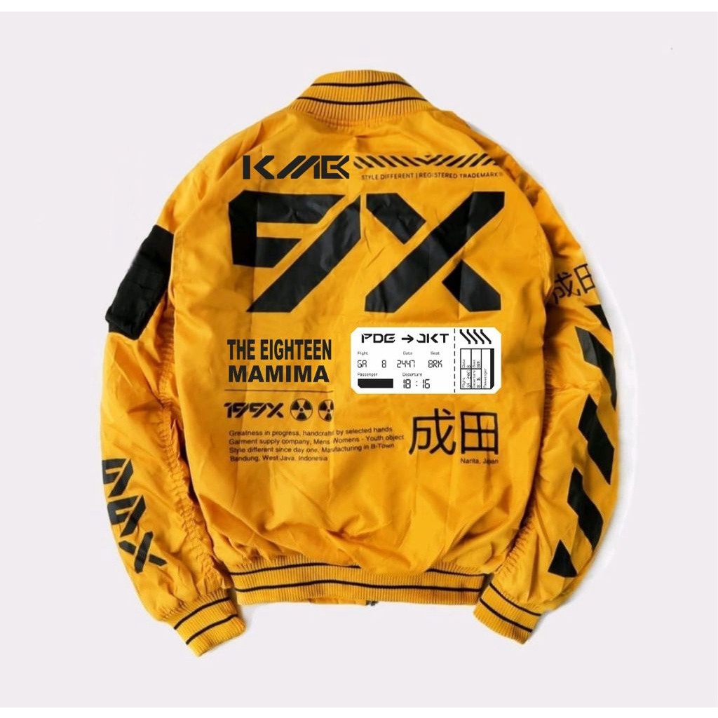 Jaket TECHNICAL BOMBER JACKET - NARITA (mustard yellow)