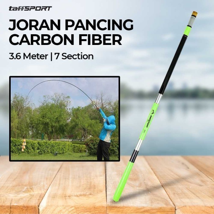 Joran Pancing Pole Tegek Carbon Fiber Fishing Rod Kuat Berkualitas