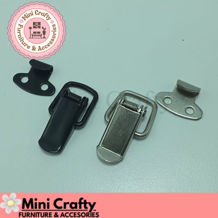 Plus Skrup Kunci Kotak Box 34x11 mm Penyimpanan 1 Inch Gesper Kunci Koper Kecil - Mini Crafty