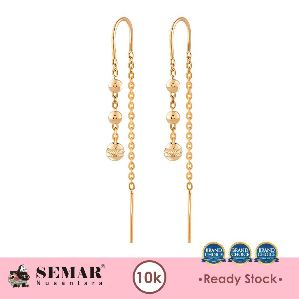 Anting Emas Slundup Gwenna Light Ball Gold 10K Semar Nusantara