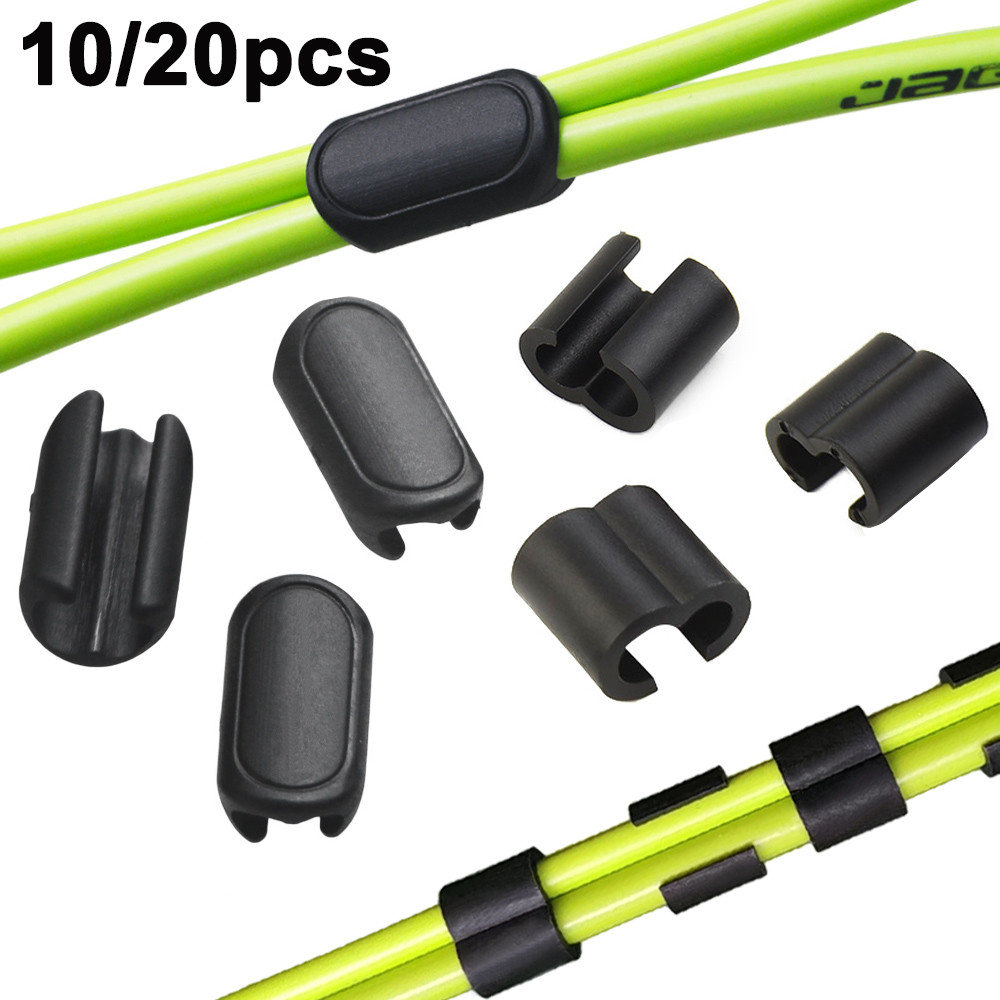 10pcs MTB Road Bike Hydraulic Meanical sc Brake Shift Cable Guide Hose Frame Fixture Dear Line Housi