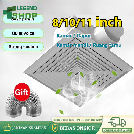 Exhaust Fan 8inch 10inch 11 Inch  Ceiling Type Exhaust Fan Ventilation Fan Direct Exhaust Fan Kipas 